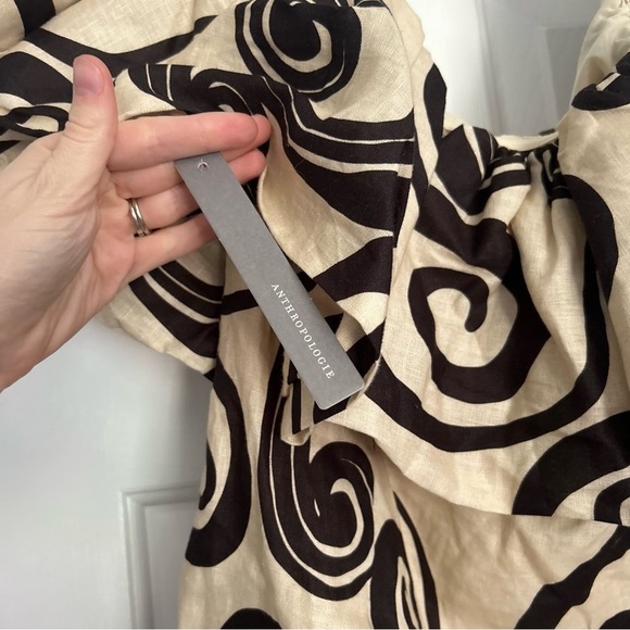 NEW NWT The Wolf Gang Dresses The Wolf Gang Mirador Mini Dress Size Medium Linen - Picture 9 of 10